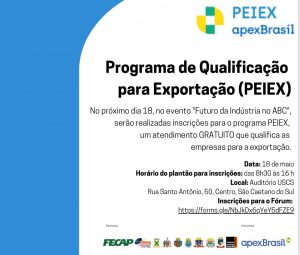 Read more about the article Programa de Qualificação para Exportação – PEIEX.