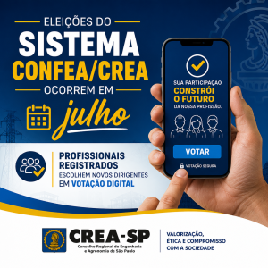 Leia mais sobre o artigo Eleições do Sistema Confea/Crea ocorrem em julho