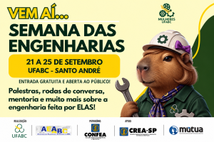 Leia mais sobre o artigo Semana da Engenharia da UFABC acontece de 21 a 25 de setembro